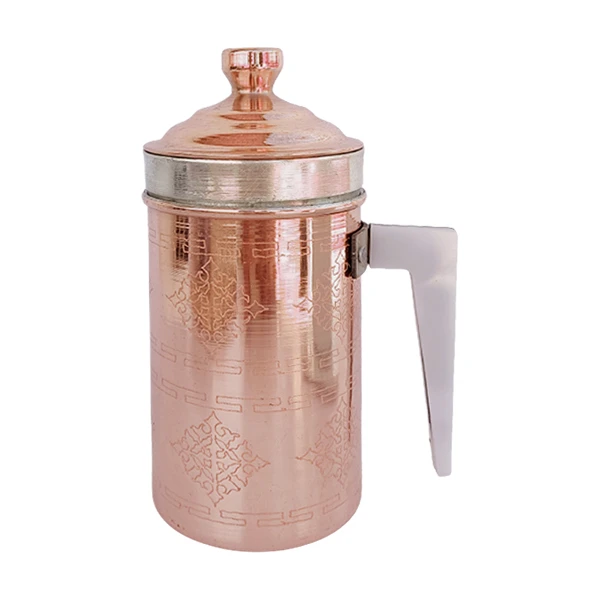 لیوان مسی مدل دمنوش طرح لیزری کد ZH293.2 