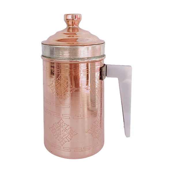 لیوان مسی مدل دمنوش طرح لیزری کد ZH293.2 