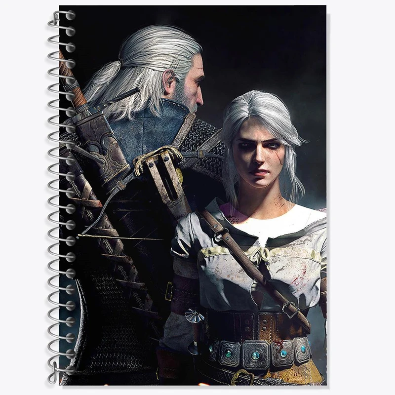 دفتر لغت 50 برگ خندالو مدل گرالت و ینفر سریال ویچر Witcher کد 27415