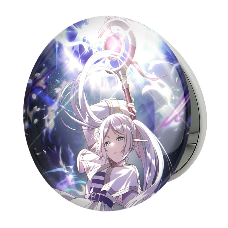 آینه جیبی خندالو طرح انیمه فریرن (Frieren) مدل تاشو کد 33910