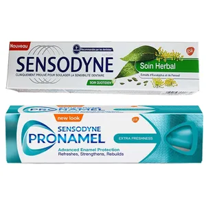 خمیر دندان سنسوداین مدل پرونمل اکسترا حجم 75 میلی لیتر به همراه خمیر دندان سنسوداین مدل Soin Herbal