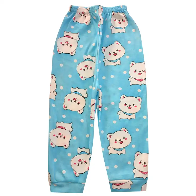 ست تی شرت و شلوار بچگانه مدل پیشی کد 4004 رنگ آبی