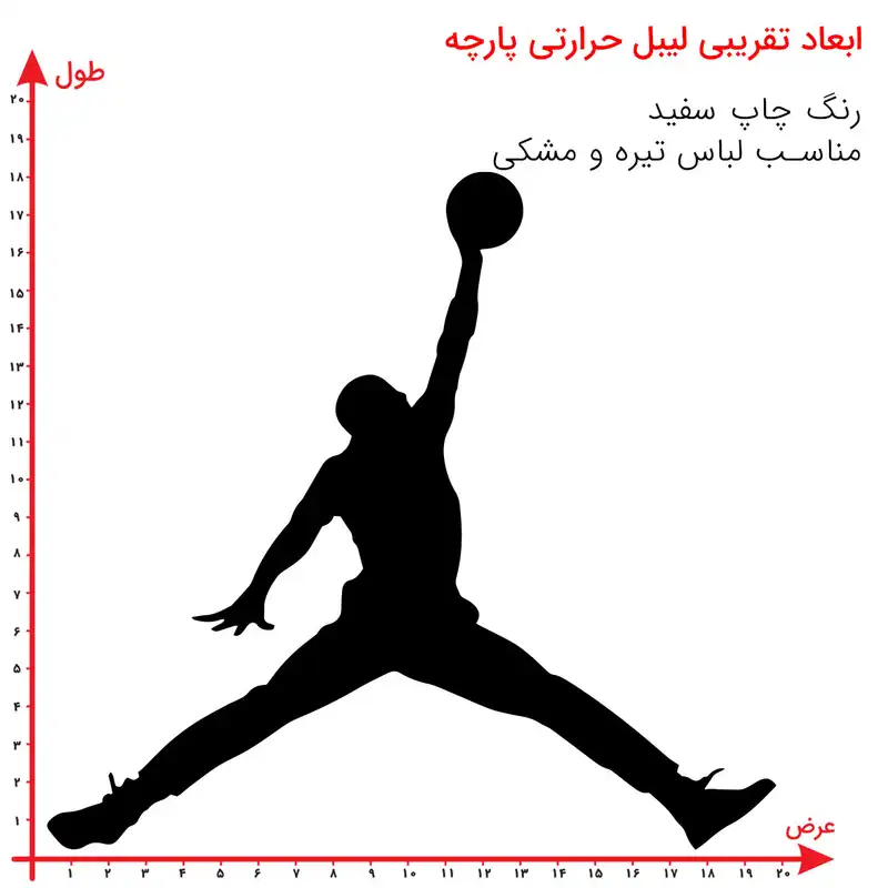 استیکر پارچه و لباس مدل برچسب DTF