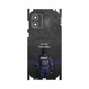 MAHOOT Police Officer-FullSkin Cover Sticker for Motorola Moto E13