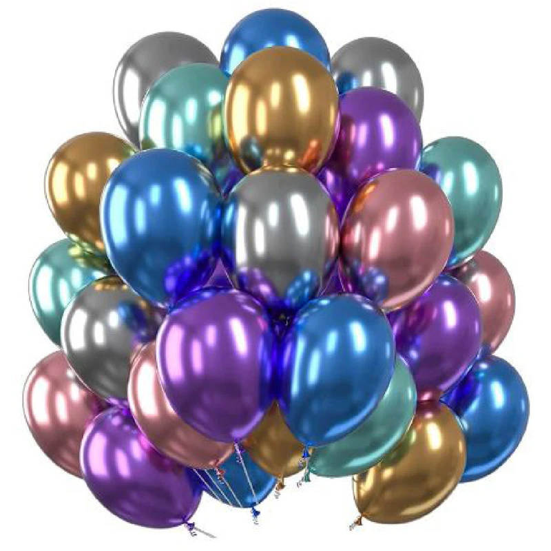 بادکنک سورتک طرح کروم بسته 24 عددی