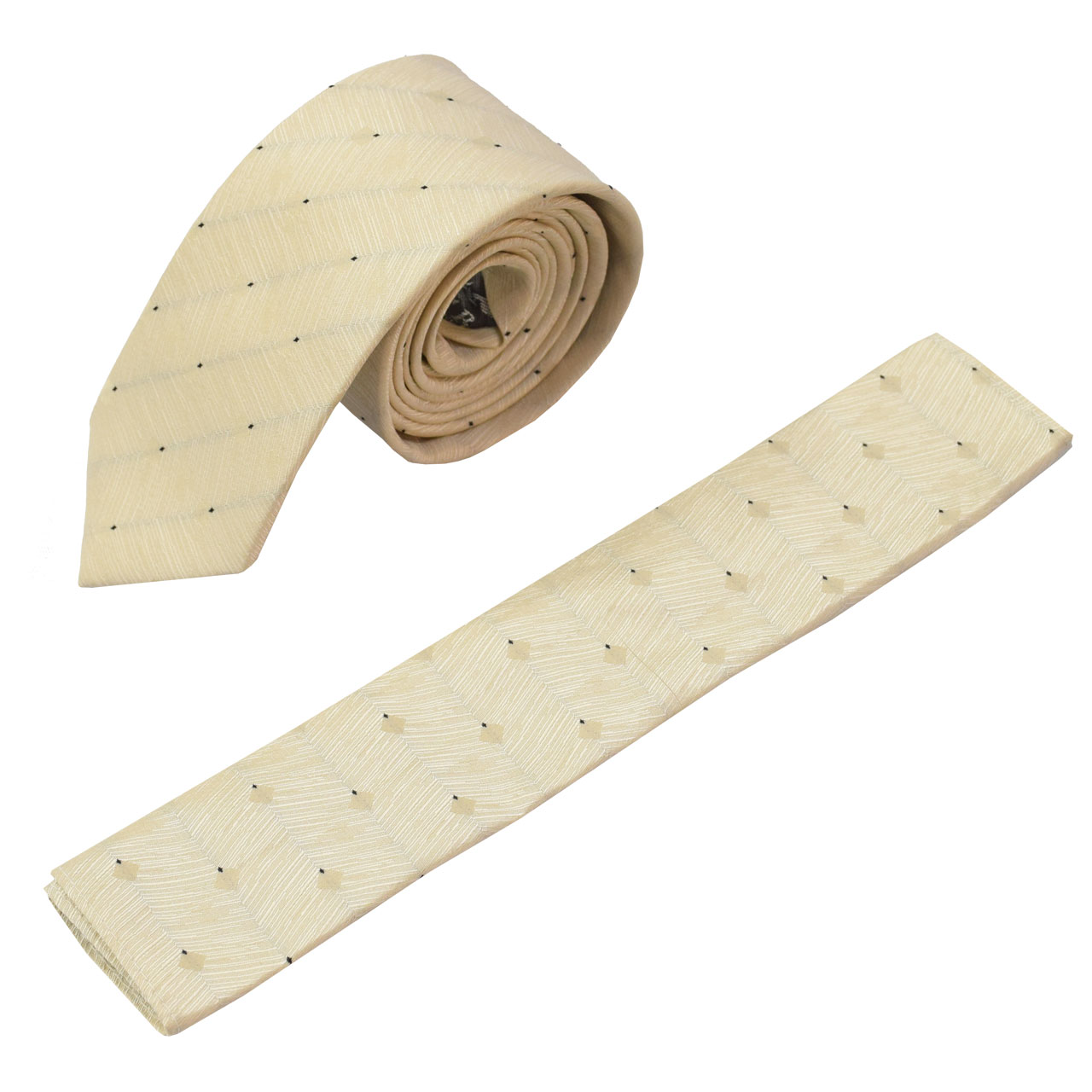 ست کراوات و دستمال جیب مردانه کروس مدل ST1700PL