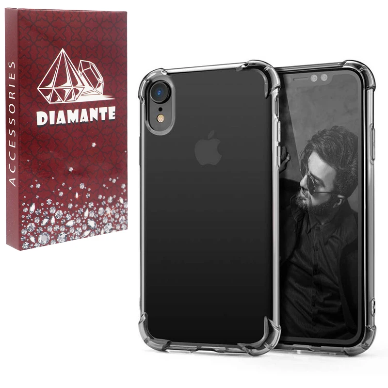 کاور دیامانته مدل بی رنگ مناسب برای گوشی موبایل اپل iPhone Xr