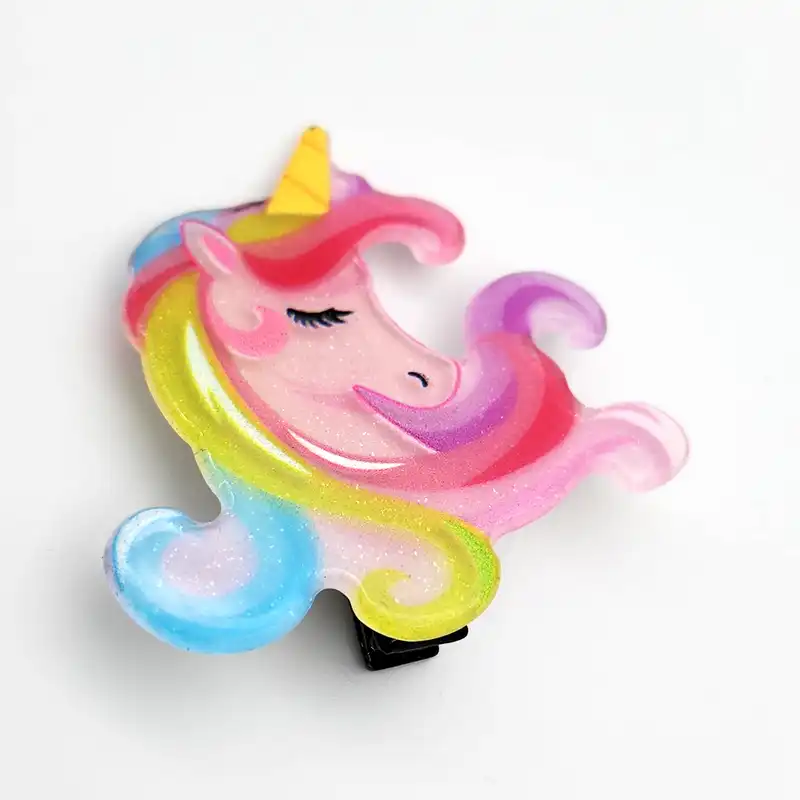 گیره مو دخترانه مدل یونیکورن کد SNG317-SH