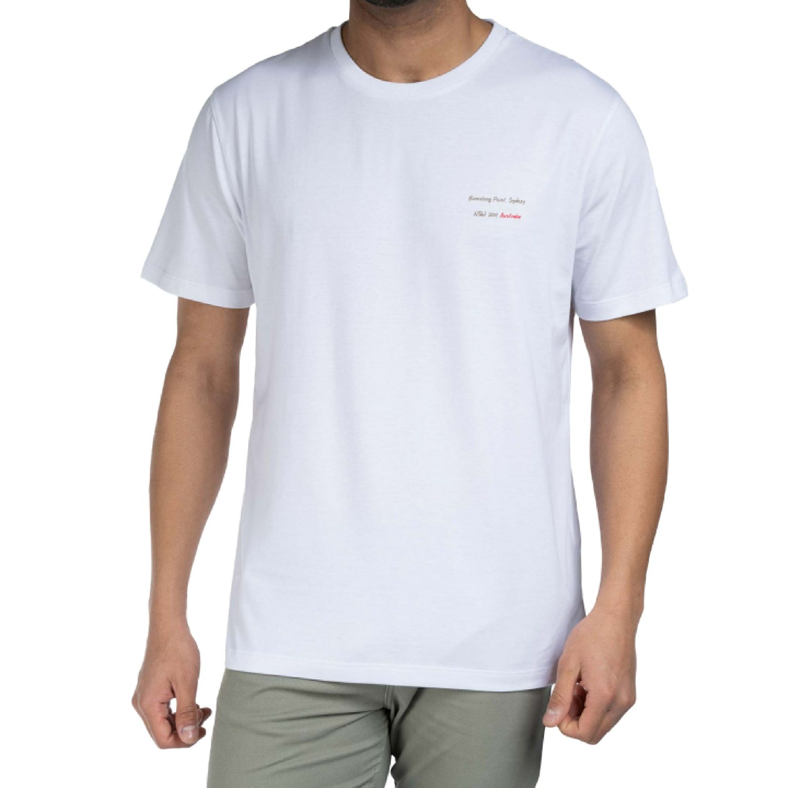 تی شرت آستین کوتاه مردانه جوتی جینز مدل یقه گرد کد 1551267 رنگ سفید