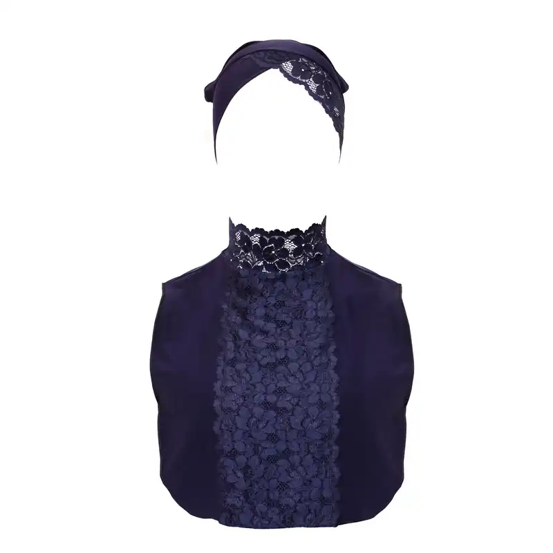 هدبند و یقه حجاب مدل SH101 به همراه ساق دست