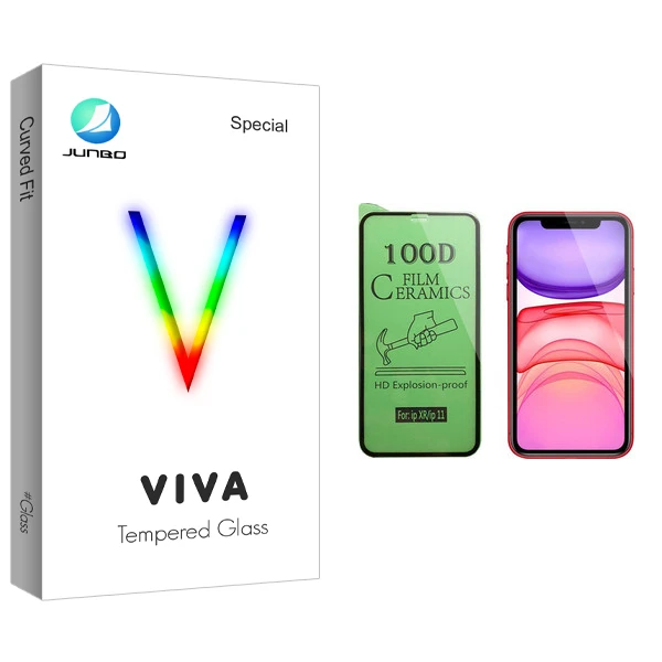 محافظ صفحه نمایش سرامیکی جانبو مدل Viva Glass مناسب برای گوشی موبایل اپل iPhone 11