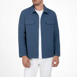 پیراهن آستین بلند یقه برگردان مردانه ام کی مدل 40093