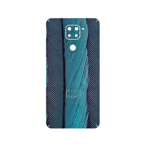 MAHOOT Turquoise feathers Cover Sticker for Xiaomi Redmi Note 9