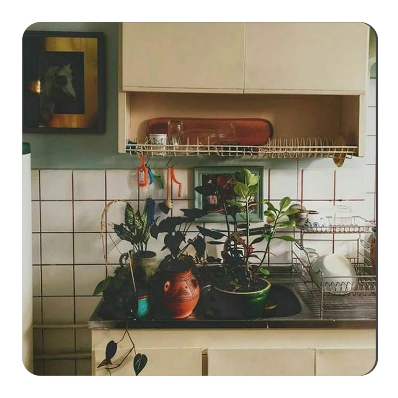 	 مگنت طرح آشپزخانه و گلدانهای گل کد wmg2455