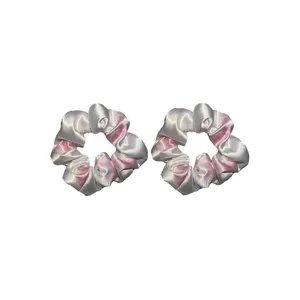 کش مو اسکرانچی زنانه مدل کش بافت طرح پروانه مجموعه 2 عددی