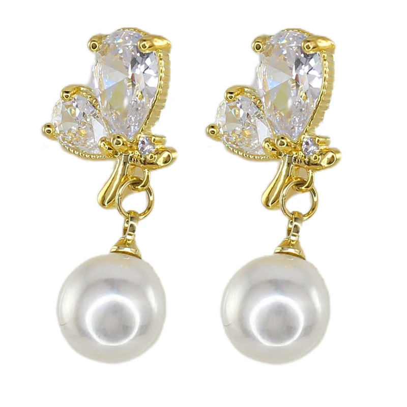 گوشواره آویز زنانه زودیکا مدل پروانه کد AAC1505