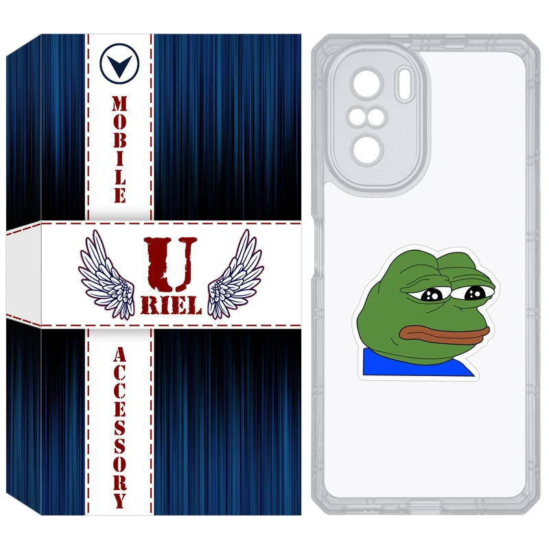 کاور یوریل مدل Clear کد 86 طرح قورباغه غمگین مناسب برای گوشی موبایل شیائومی Poco F3 / Redmi K40 / K40 Pro / Mi 11i