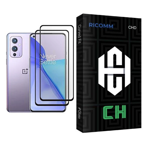 محافظ صفحه نمایش ریکام مدل CH Glass MIX002 مناسب برای گوشی موبایل وان پلاس 9 بسته دو عددی