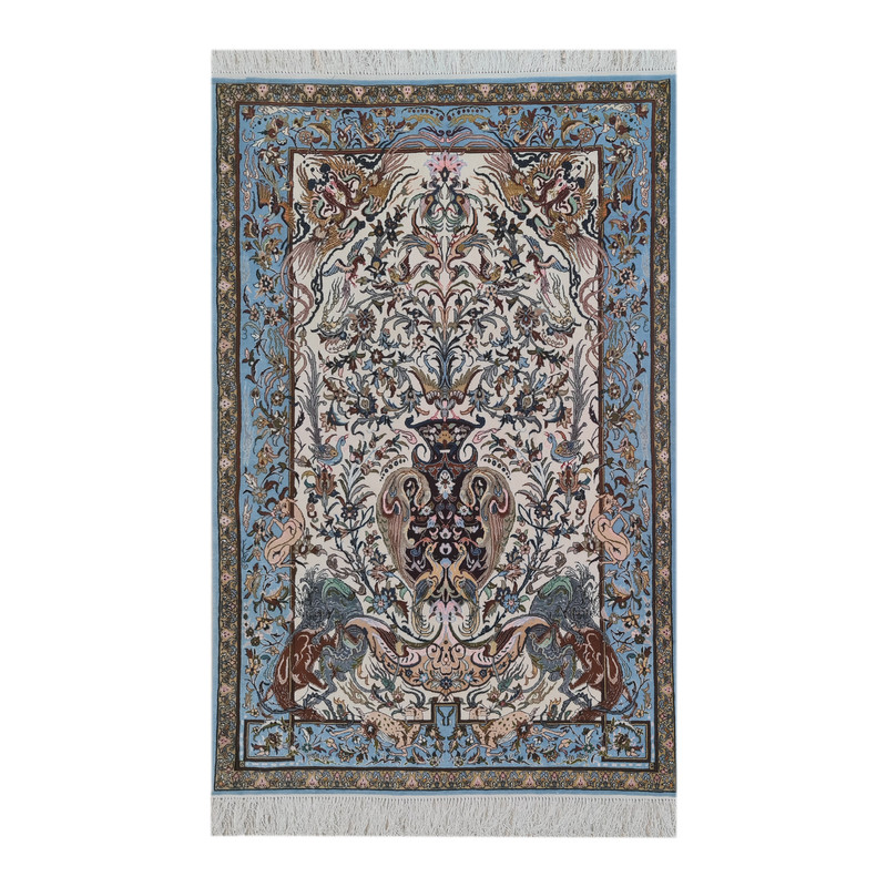 فرش دستبافت دو متری مدل اصفهان کد 1831