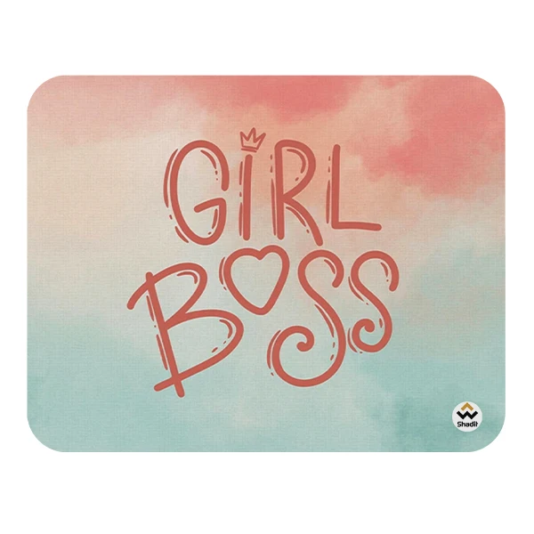 ماوس پد شادیت مدل girl bossکد03 سایز24*19سانتی متر