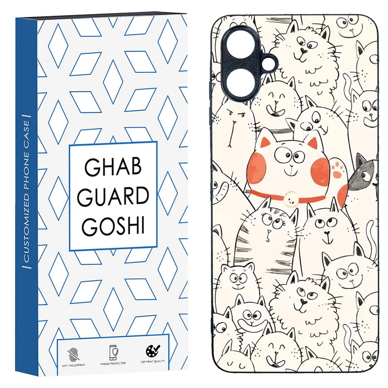 کاور قاب گارد گوشی طرح گربه کد TPU-024 مناسب برای گوشی موبایل سامسونگ  Galaxy A06