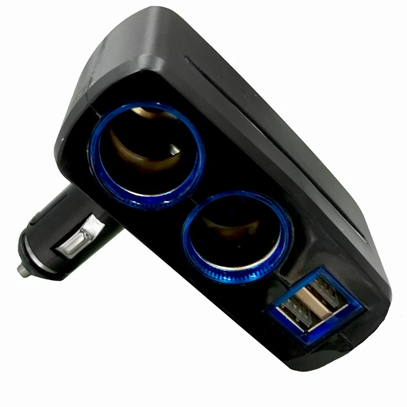 تبدیل شارژر فندکی خودرو آلسون طرح چراغ دار کد OLESSON