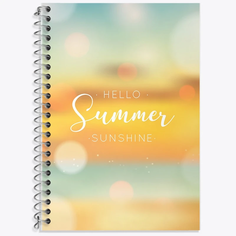 دفتر لغت 50 برگ خندالو طرح Hello Summer Sunshine کد F1454