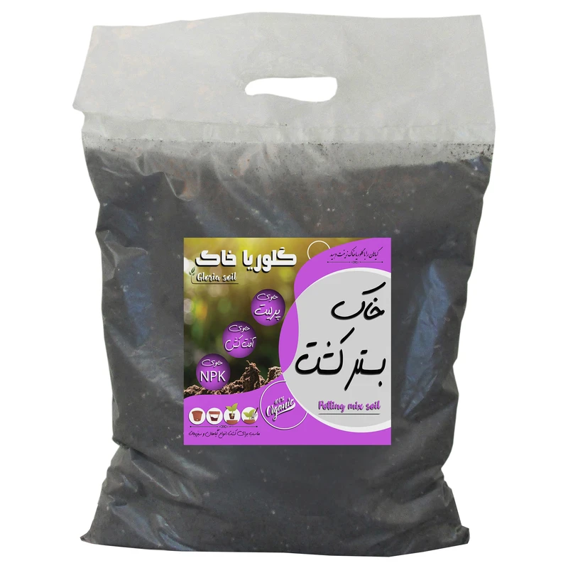 خاک بستر کشت گلوریا خاک مدل 10Litr وزن 5 کیلوگرم