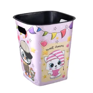 سطل زباله اتاق کودک طرح گربه و پنگوئن