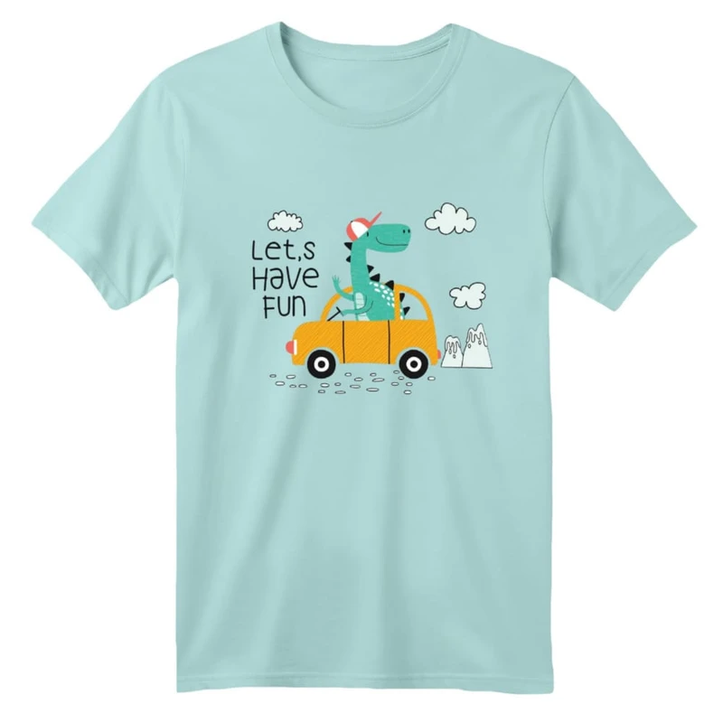 تی شرت آستین کوتاه بچگانه مدل دایناسور کد ۲۲