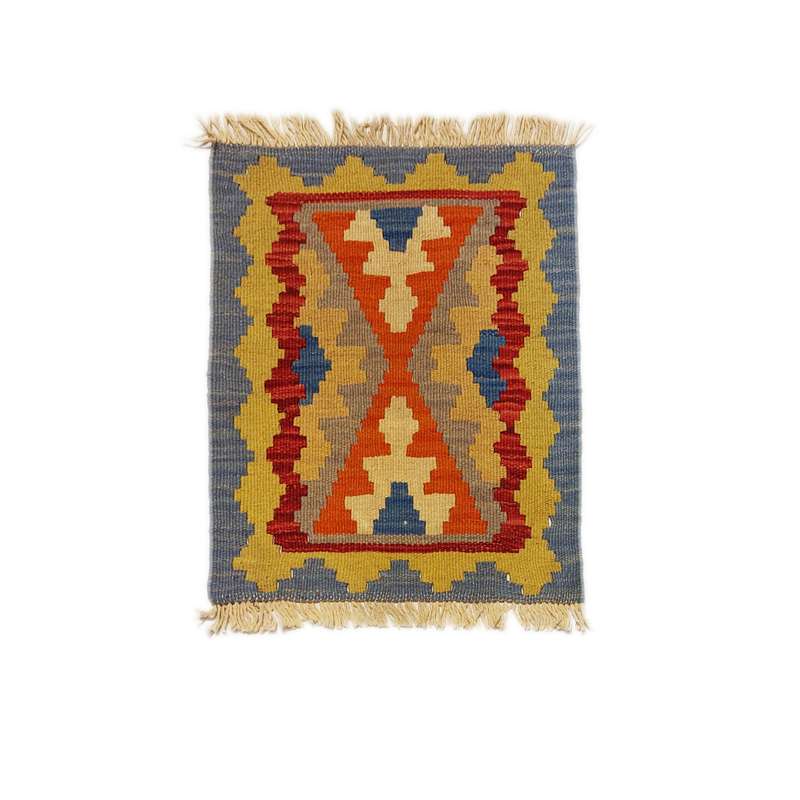 گلیم دستبافت دو دهم متری کد 60409