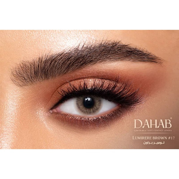 لنز چشم دهب کد 17 رنگ عسلی زیتونی