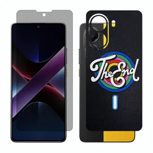 Glass Together model privacy screen protector suitable for Xiaomi Poco X7 Pro mobile phone with back cover sticker