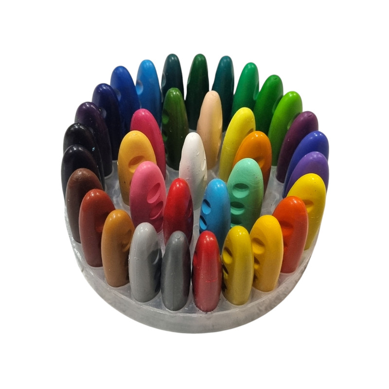 مداد شمعی 36 رنگ مدل جادویی طرح بادومی