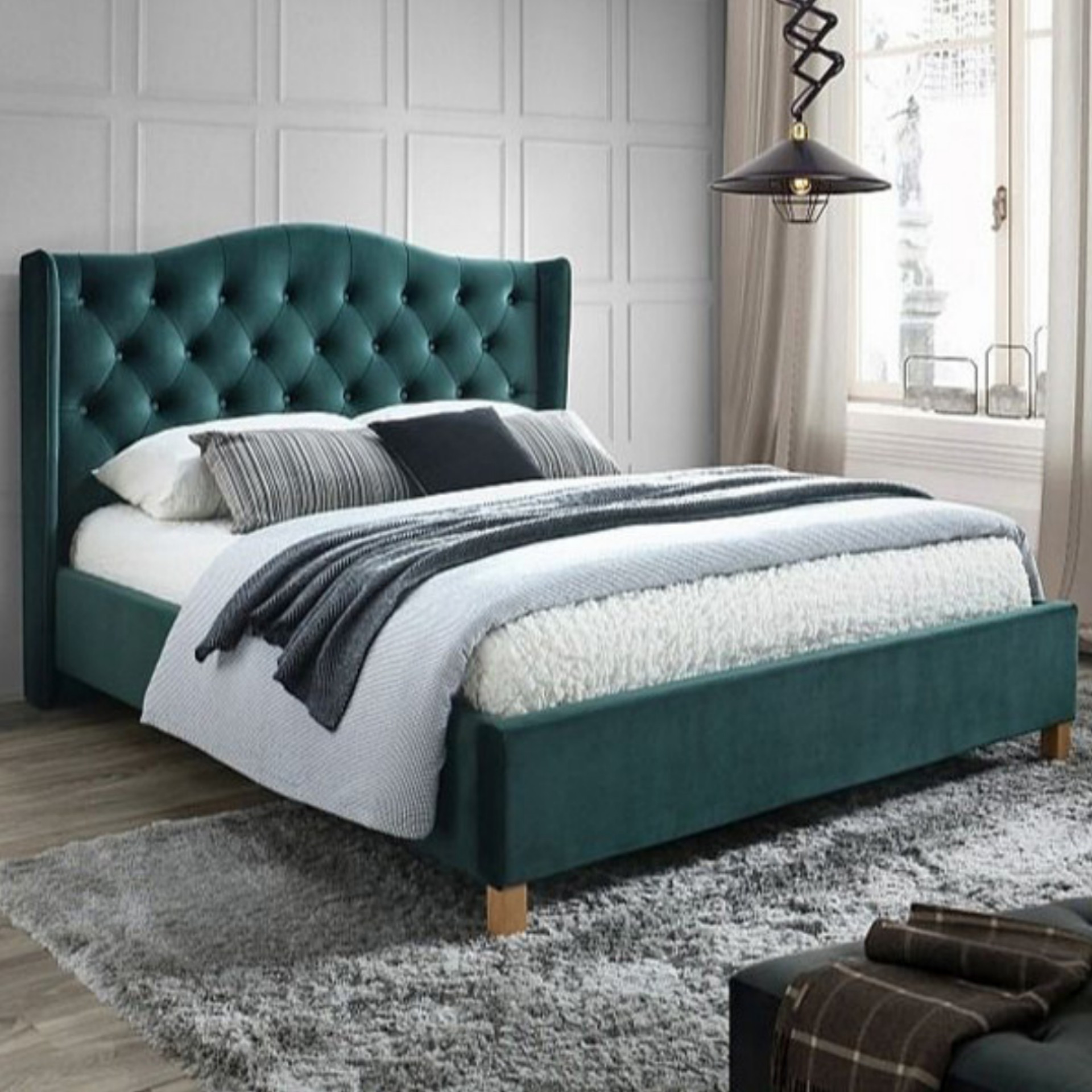 تخت خواب دو نفره مدل چوبین سایز 160×200 سانتی متر