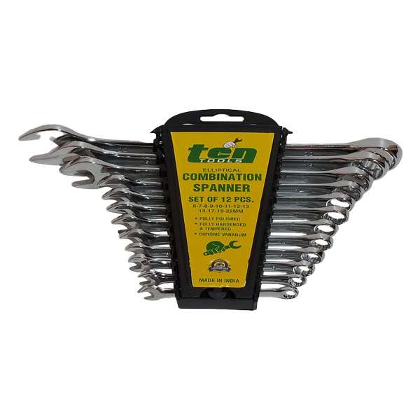 آچار یکسر تخت یکسر رینگی تن تولز مدل 622 مجموعه 12 عددی