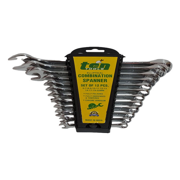 آچار یکسر تخت یکسر رینگی تن تولز مدل 622 مجموعه 12 عددی