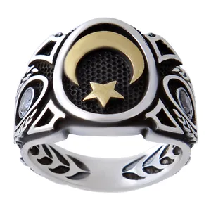 انگشتر نقره مردانه بازرگانی میلادی کد AM_379