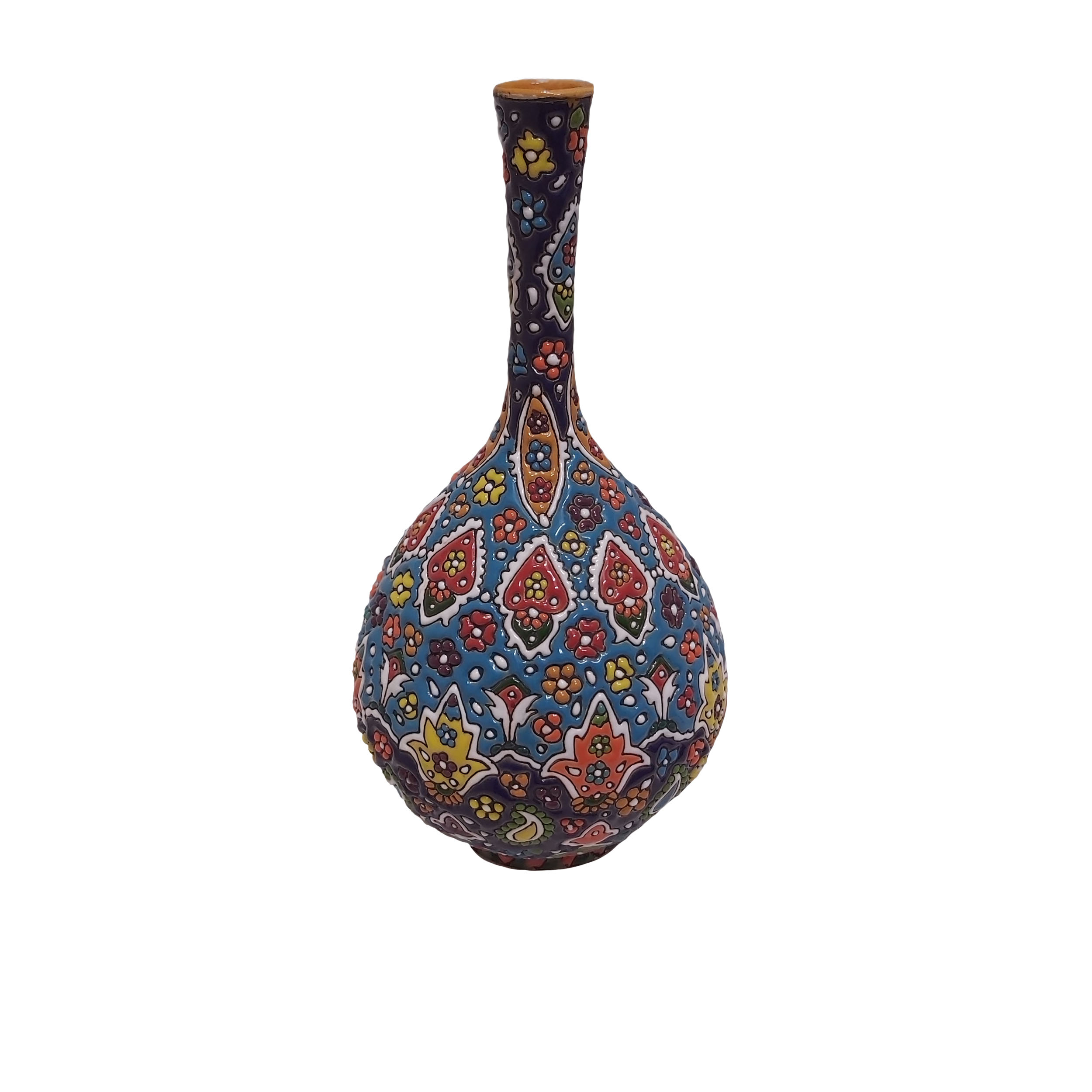 گلدان میناکاری سفالی طرح کوزه کد SM99002