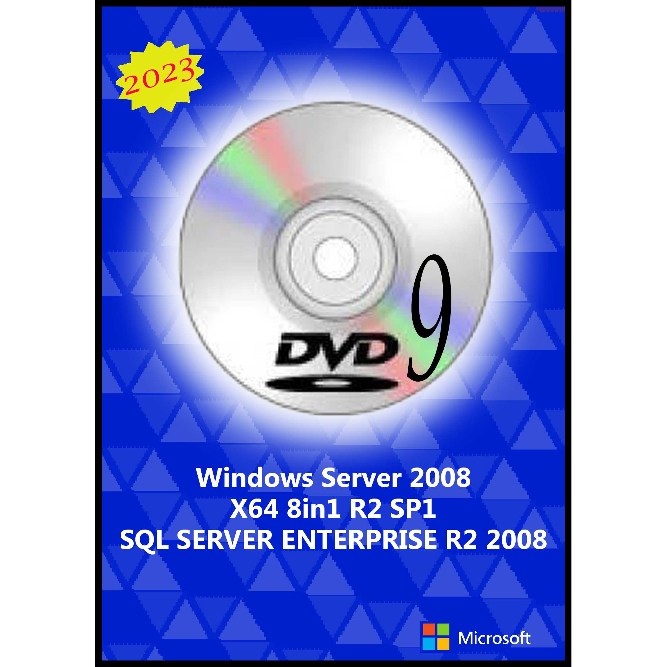سیستم عامل Windows Server 2008 8in1 R2 SP1 - SQL SERVER ENT. 2008 - 2023 DVD9 نشر مایکروسافت