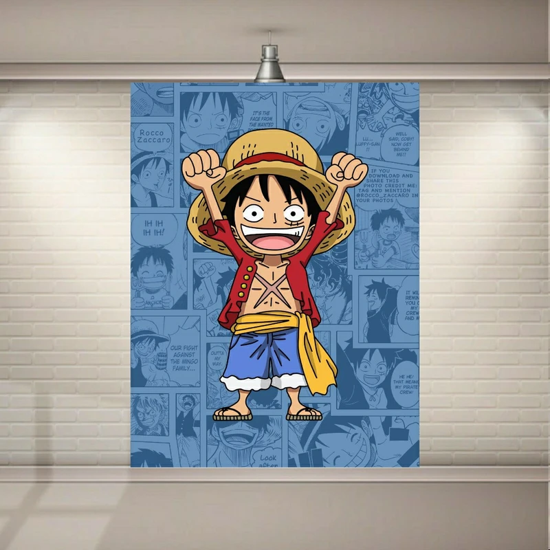 پوستر پارچه ای طرح انیمه وان پیس - One Piece مدل SDP7105