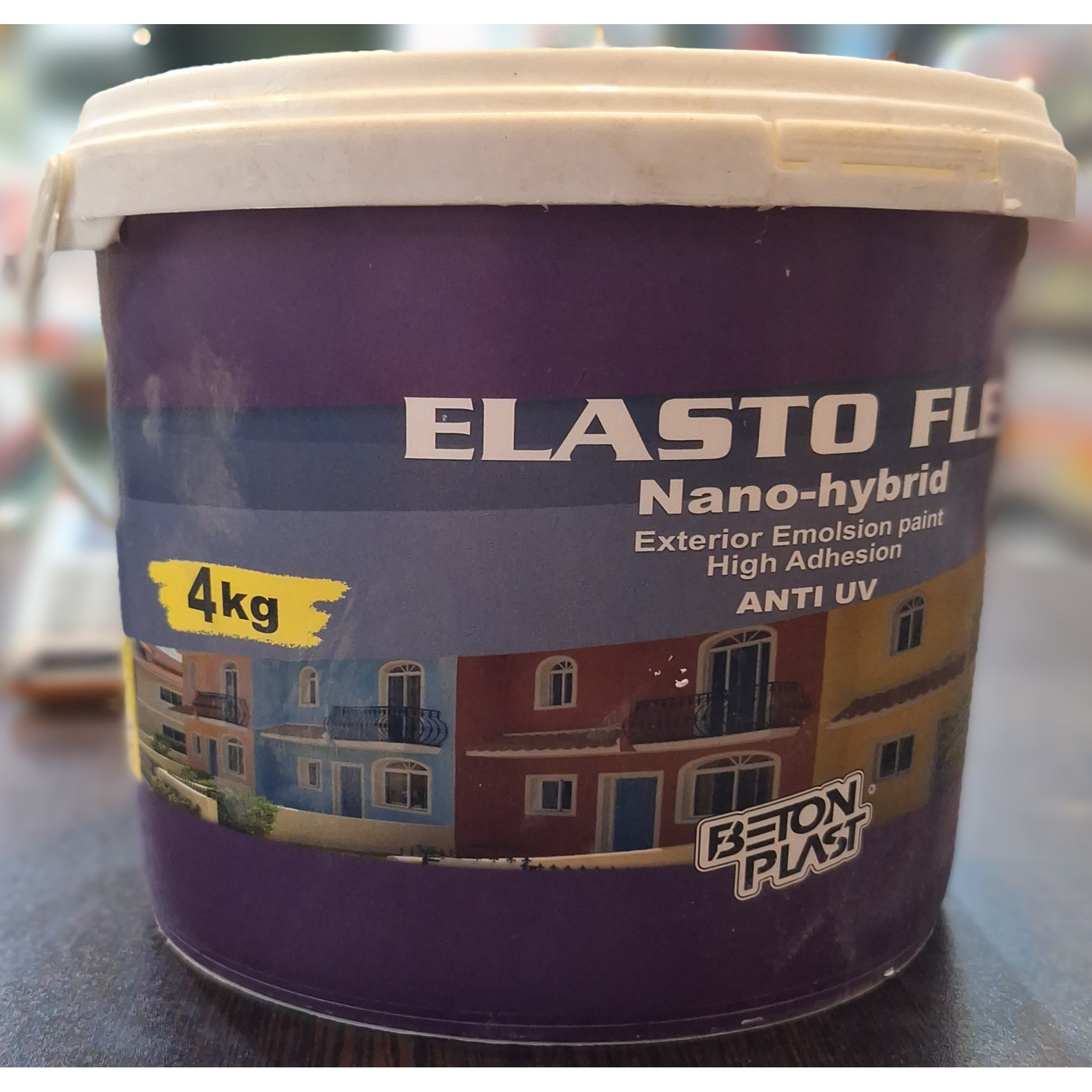 رنگ بتن نانو سفید بتن پلاست مدل CCL4 وزن چهار کیلوگرم