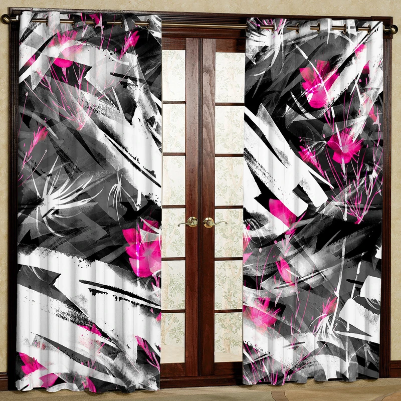 پرده مدل مخمل پانچی کد 1239 سایز 140x280 سانتی متر