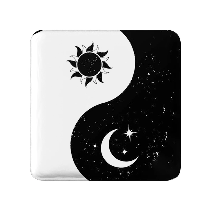 مگنت خندالو طرح یین و یانگ مدل مربعی کد 30529