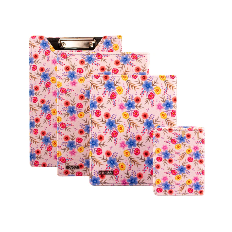 بسته لوازم تحریر شهاب مدل گلدار کد Lio213 مجموعه 4 عددی