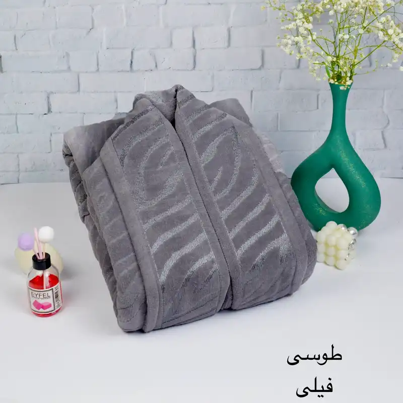 حوله پالتویی آلامه مدل پلنگی سایز ۱۳۵