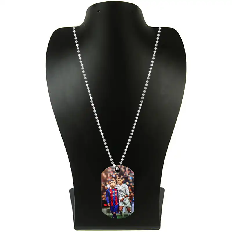 گردنبند طرح کریستین رونالدو و لیونل مسی مدل pk201