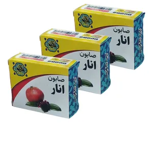 صابون شستشو گیاهستان حکیم مدل انار وزن 70 گرم بسته 3 عددی