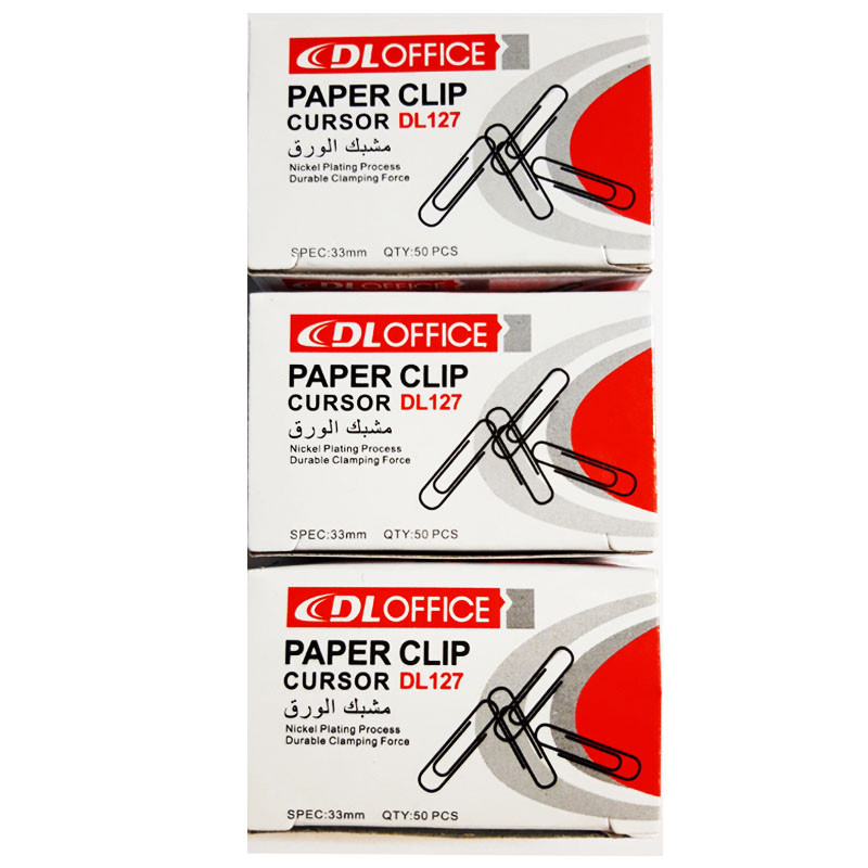 گیره کاغذ مدل DLOFFICE بسته 150 عددی گیره کاغذ مدل DLOFFICE بسته 150 عددی