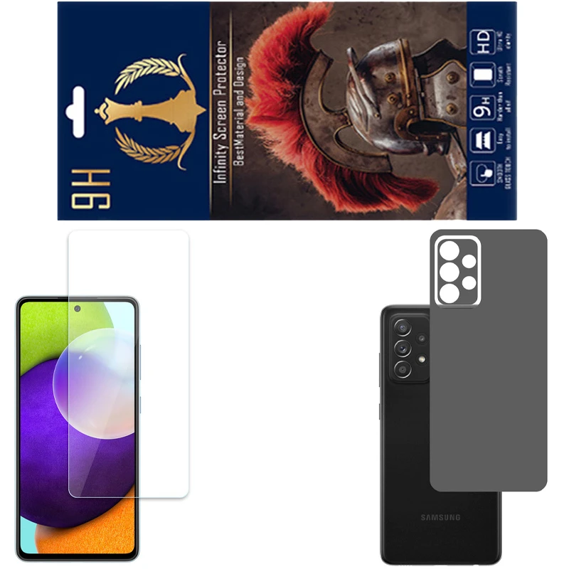 محافظ صفحه نمایش اینفینیتی مدل PRO مناسب برای گوشی موبایل سامسونگ GALAXY A52S به همراه برچسب پوششی